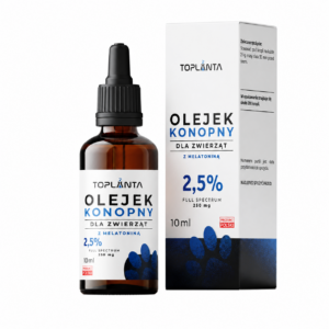 ChatGPT Image 21 sie 2026, 20_07_55 Olejek z łososia 2,5% fitoskładników + melatonina dla psa i kota Toplanta