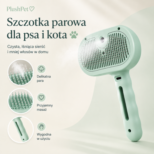 SZCZOTKA PAROWA ZIELONA Premium samoczyszcząca
